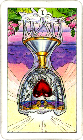 Ace of Cups upside down
