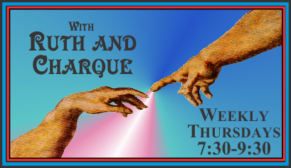 Graphic, with Ruth and CHarque and class time Thursdays at 7:30 to 9:30